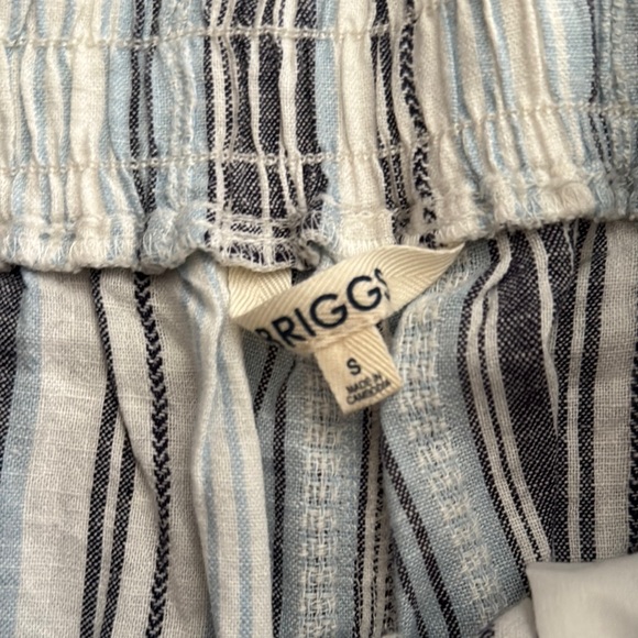 Briggs New York Blue and White Striped Pants - Picture 2 of 3
